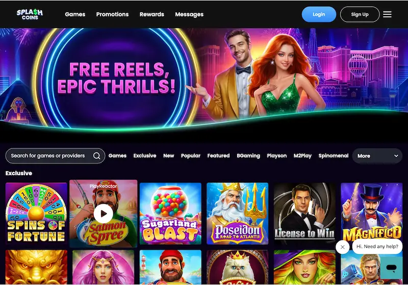 splash coins homepage